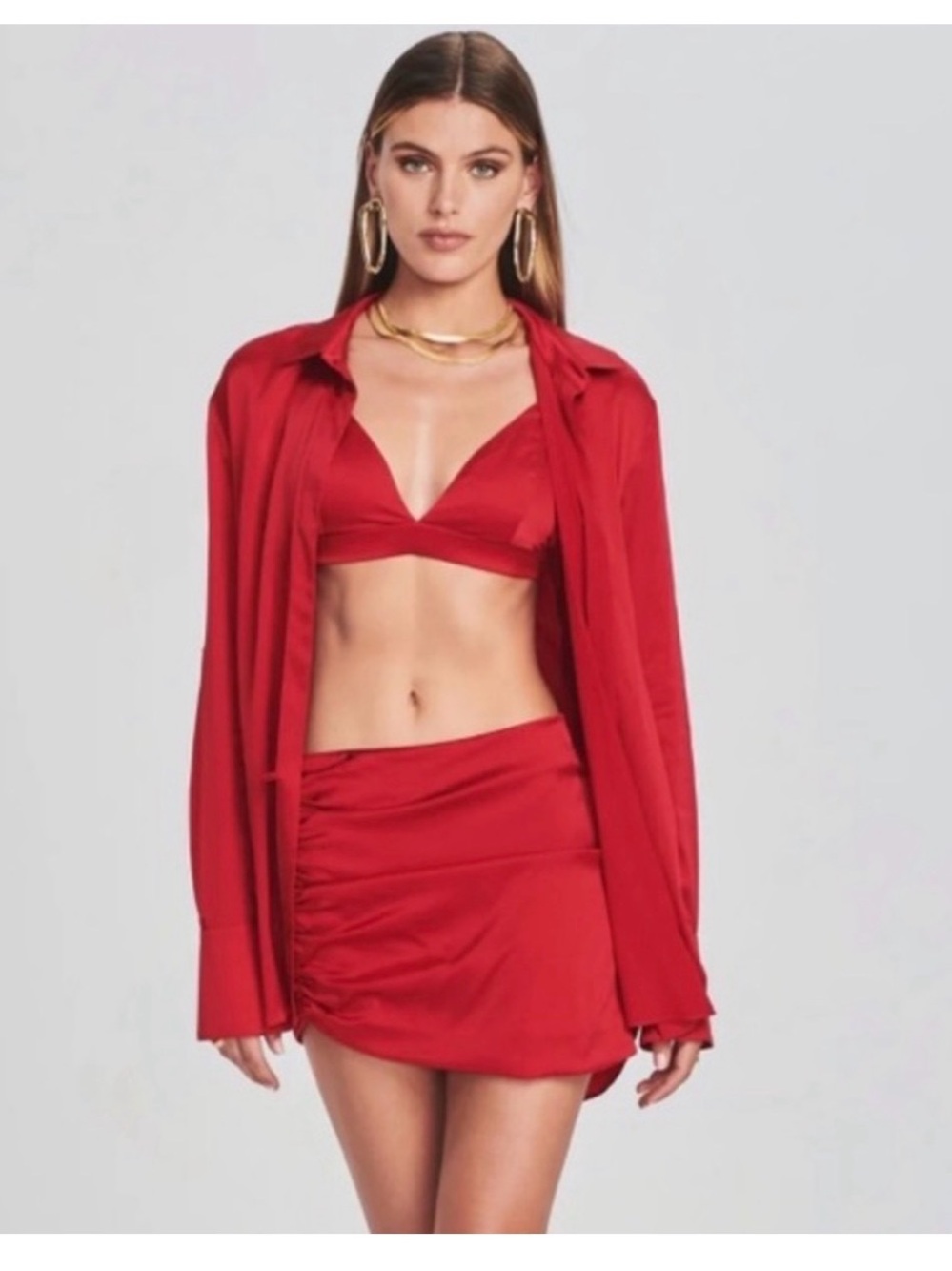 SER.O.YA Red Mini Skirt